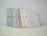 sheetsnthings 100% Cotton Percale Fitted Crib sheet solid white 28x54"