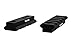 Keymod Picatinny Rail Section 2.2 Inch/5 Slot Picatinny/Weaver Rail (2 Pieces Matte black)
