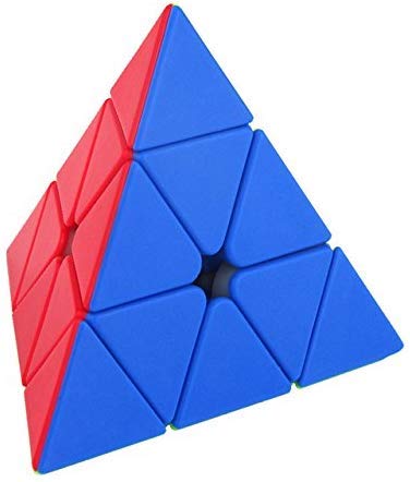 Caimito Kids Fast Ultra Smooth Twisting Sticker-Less Pyramid Cube.