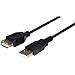 NaturaWell 6 Ft High Speed USB Extension Cable - Black