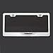Black Lettering Laser Engraved Mirror Polish Stainless Steel Aston Martin Logo License Plate Frame Holder Front Or Rear Bracket