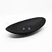 D.A.L A5 Melamine Jewelry Dish Organizer, Decorative Trinket Dish,Accent Tray for Vanity,Food Safe Dishware (Black, Ship)