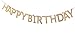 Mud Pie Banner, Glitter Happy Birthday Pennant Banner Garland Sign Felt