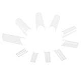 Anself 500Pcs False Nail Art Tips C-shape French Nail Tips Acrylic C Curve Nail Mold Tool