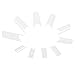 Anself 500Pcs False Nail Art Tips C-shape French Nail Tips Acrylic C Curve Nail Mold Tool