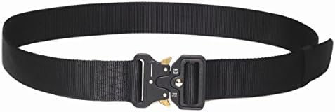Maxpower Planet Tactical Belt with Metal Cobra Buckle for Everyday Carry (Black)