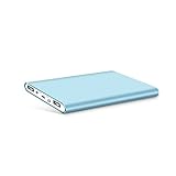 Polanfo 10000mah Compact Power Bank External Battery Pack Portable Charger for Smartphones and Tablets - Blue
