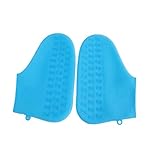 Best4UrLife Waterproof Shoe Covers,Reusable Silicone Rubber Shoe Protectors,Stretchable Covers for Shoes,Non Slip Rain Protector for Outdoor Indoor Walking (M, Blue)