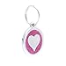 PetTouchID Smart Glitter Pet ID Tag, QR Code, Contactless NFC, GPS Location (Heart Hot Pink)