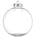 youseexmas Christmas Ball Ornaments Glass Ball Clear Color Dia:100mm Sponge Pack of 4