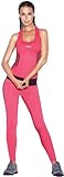Haby Women's Gym Outfit Set Running Clothes Racerback Top Leggings