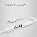 Lighting to 3.5mm Headphones Jack Adapter Cable Compatible with iPhone 7&8/7&8Plus iPhone X iPhone Xs iPhone XR Adapter Headphone Jack and More (iOS 10/ iOS 12) (White ) Accessories