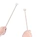 1 Pair Glockenspiel Mallets Hard Mallets Xylophone Mallets Hard Polymer Mallet Glockenspiel Sticks with Wood Handle for Energy Chime, Xylophone, Wood Block, and Bells