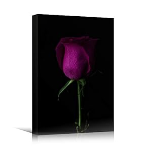 signwin Canvas Wall Art Purple Flower Portraiture Colorful...