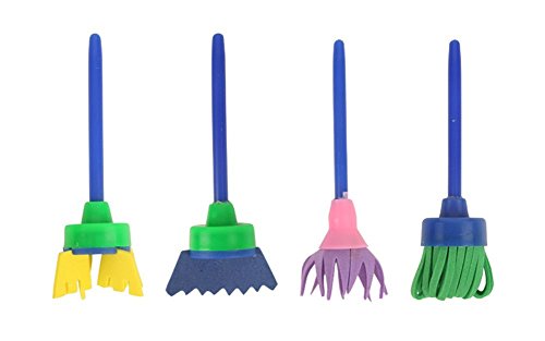 Rimobul Early Learning Mini Flower Funky Brushes - Set of 4