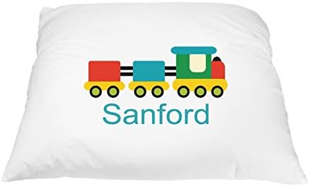 Personalized Kid's Fun Train Pillowcase Microfiber Polyester Standard 20 by 30 Inches, Custom Pillowcase, Kids Pillowcase, Boy and Girl Pillowcase, Train Bedding Choo Choo Train
