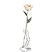 24K Beige Rose Christmas Gifts for Her, Dipped Gold Rose Eternity Love Real Golden Plated Preserved Eternal Flower with Rose Stand Present for Wife/Mom/Grandma (Beige)