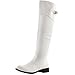 West Blvd Taipeiv2.0 Riding Boots, White Pu, 10