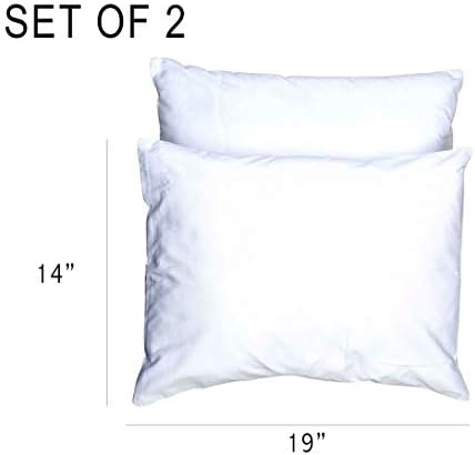 YourEcoFamily Toddler Pillowcases - 100% Certified Organic Cotton - Soft, Comfy and Loved by Toddlers - White 2 Pack