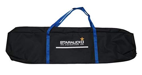 STARAUDIO Speaker Stand Carry Bag For Pair Compartment Holds Speakers,Universal Speaker Metal Stand Mount Holder Heavy Duty Tripod,Adjustable Height Speaker Stands Heavy Tripod Speaker Stands