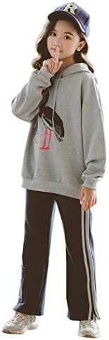 女の子 長袖 トレーナー パーカー 子供服 公式ストア ガールズ スポーツウェア 普段着 ゆったり カジュアル 運動着 2点セット人気 上下