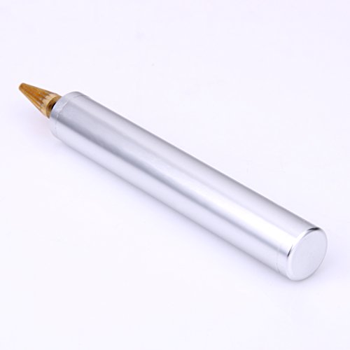 Whitelotous Brass Leather Craft Top Edge Dye Roller Pen Applicator Leather Craft Oil Painting Making Tool (Silver)