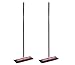 SNOBRUM SNO Pro, 48 Inch Handle - Professional Grade Vehicle Snow Broom and Snow Remover for Cars and Trucks - Made in The USA, Push-Broom Design - Non-Scratch Automotive Snow Removal - 2 Pack