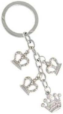 Crown Rhinestone 4 in 1 charm keychain
