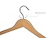 Topline Classic Wood Suit Hangers - 30 Pack (Natural Finish)