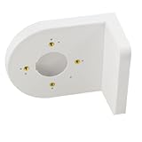 uxcell Plastic Home Right Angle Bracket Wall Mount Security Shelf White for Dome Camera