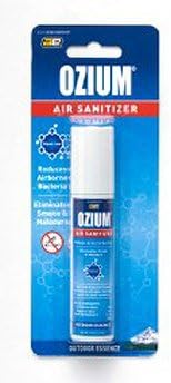 Ozium Smoke & Odor Eliminator Car & Home Air Sanitizer / Freshener, 0.8oz Spray Outdoor Essence - Pack of 6