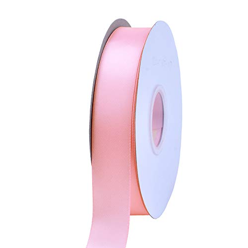 Ribest 1 inch 50 Yards Solid Double Face Satin Ribbon Per Roll for DIY Hair Accessories Scrapbooking - //medicalbooks.filipinodoctors.org