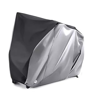 Alfheim Fietshoes voor 2 fietsen – 210D Oxford Zwaar uitgevoerd Buitenshuis – Waterbestendig Ademend Fietshoezen met 2…