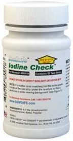 Sensafe Iodine Check (50 Water Test Strips) Iodine: 0, 0.02, 0.05, 0.1, 0.2, 0.3, 0.4, 0.5, 1.0, 2.0, 3.0, 4.0, 5.0 ppm (mg/L