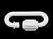 WHITE PLASTC CHAIN QUICK LINKS 10 PACK 8MM