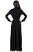 KOH KOH Womens V-Neck Elegant Batwing Cape Sleeves Cocktail Maxi Dress Gown