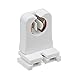 UL Listed Non-shunted T8 Lamp Holder, Lights Talk Socket Tombstone for LED Fluorescent Tube Replacements Turn-type Lampholder, Medium Bi-pin Socket for Programmed Start Ballasts (25-Pack)
