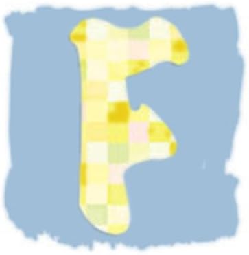 Alphabets 3D Cushion Cover Kit -Letter F