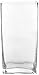 WGV Clear Rectangle Block Glass Vase, 4 by 6 by 12-Inch