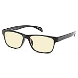 GAMMA RAY 003 Comfortable Computer Readers Glasses for Reducing Harmful Levels of Blue Light Screen Monitor Glare Anti Fatigue Reduces Eyestrain from Video Gaming Working Long Hours Reading Eyeglasses - With 0.00x Magnification