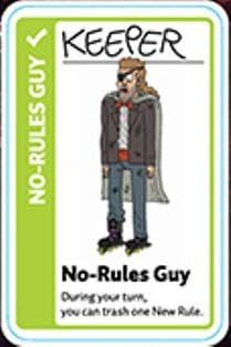 Fluxx No-Rules Guy Promo Game Card (KEEPER) Works with All Fluxx Games!