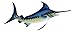 Charlotte International Sport Fishing Big Catch Blue Marlin 18 Inch Resin Wall Decor Plaque