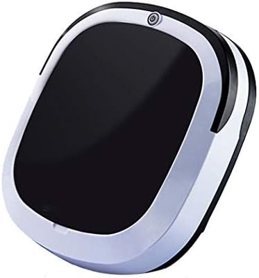 Oplon Mini Robotic Vacuum Cleaner, Smart Robot Vacuum Cleaner High Suction, Slim Design,Super Quiet, Strong Suction USB Vacuum Cleaner Black Red