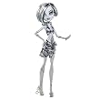 Monster High Skull Shores Black and White Frankie Stein Doll