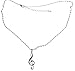 Embolden Jewelry Musical Note Necklace [Silver Engraved] Music is What Feelings Sound Like [Treble Clef Charm Pendant] for Young Musicians
