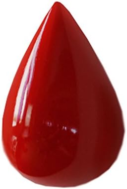 Creative Water Droplets Shaped Wall Hook Wall Decoration Hook Single Hanging Hook Resin Coat Hook (S, red)