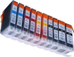 10 kompatible Druckerpatronen für Canon IP4850 IP4950 MG5150 MG5250 MG5350 MG6150 MG6250 PGI-525,CLI-526BK,CLI-526C,CLI-526M,