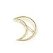 Lychee Moon Girl Punk Hollow Out Moon Triangle Hair Clip Hairpin Clamps Gold Tone