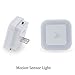 iAVO [Pack of 2] Plug in LED Motion Sensor Light, Motion Activated Night Light - Perfect for Stairway, Bathroom and Hallway (White Glow)