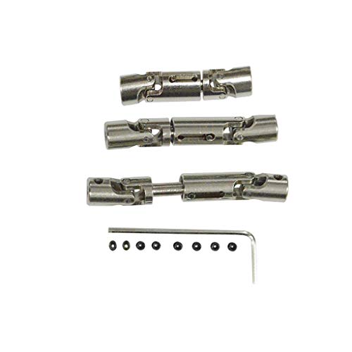 RC Car Upgrade Parts Silver Metal Drive Shaft For WPL B-36 B-16 6WD 1/16, Naughty Dragon Wheel Card Alloy Coupling Shaft 3PC - Thumbnail 7